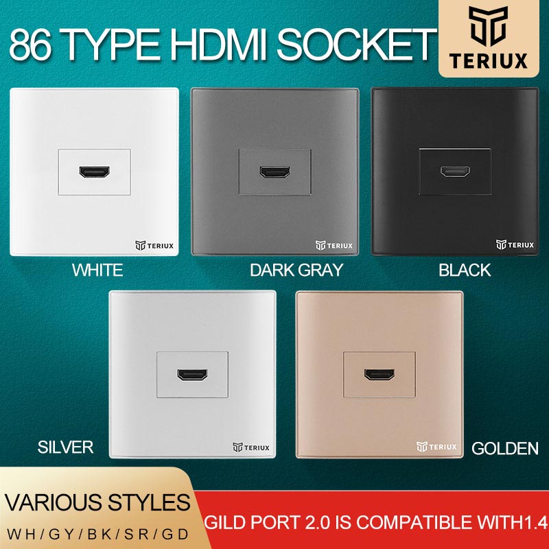 ซ็อกเก็ตผนัง HDMI 1 หลุม