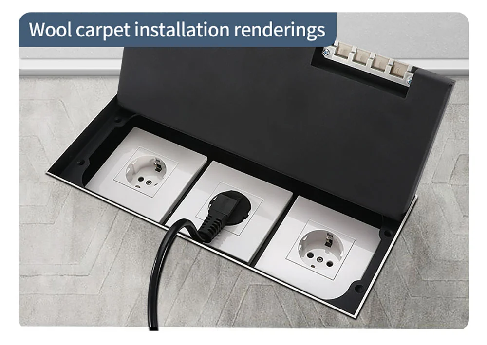 300 recessed floor socket Adjustable bottom box